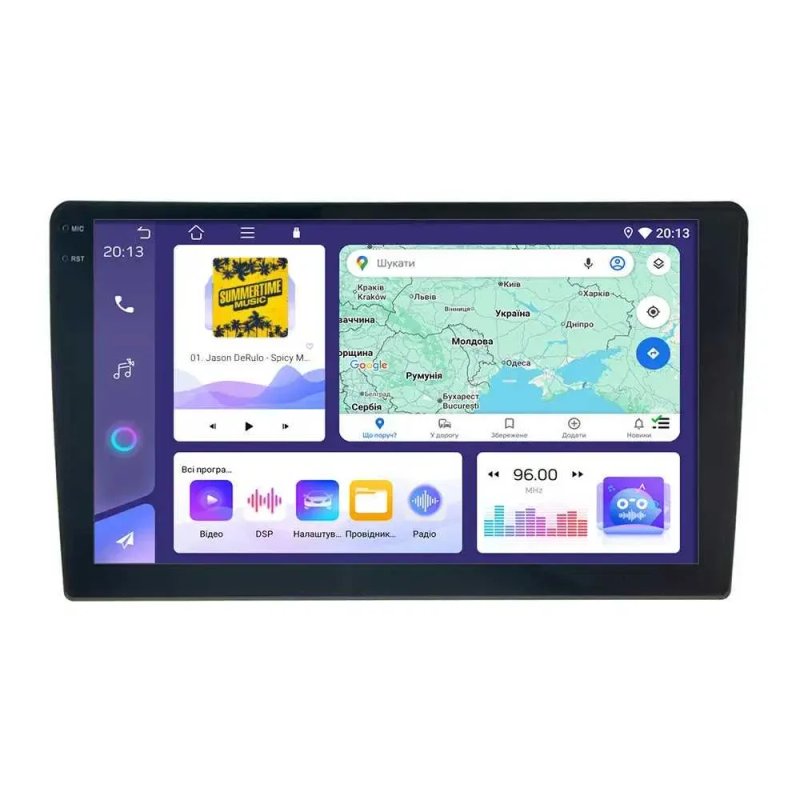 Магнітола 9/10 дюймів android андроїд 4/64 DSP CarPlay Wi-Fi GPS — фото 2