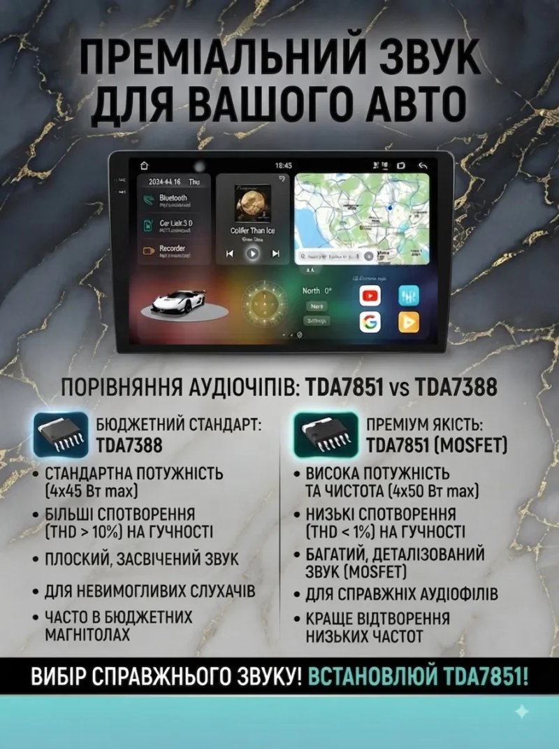 Магнітола Android 2К Qled 12гб+256гб Toyota Volkswagen Skoda Hyundai Kia Mitsubishi Ford Opel Nissan Renault Honda Suzuki Chevrolet Jeep Mazda Seat — фото 3