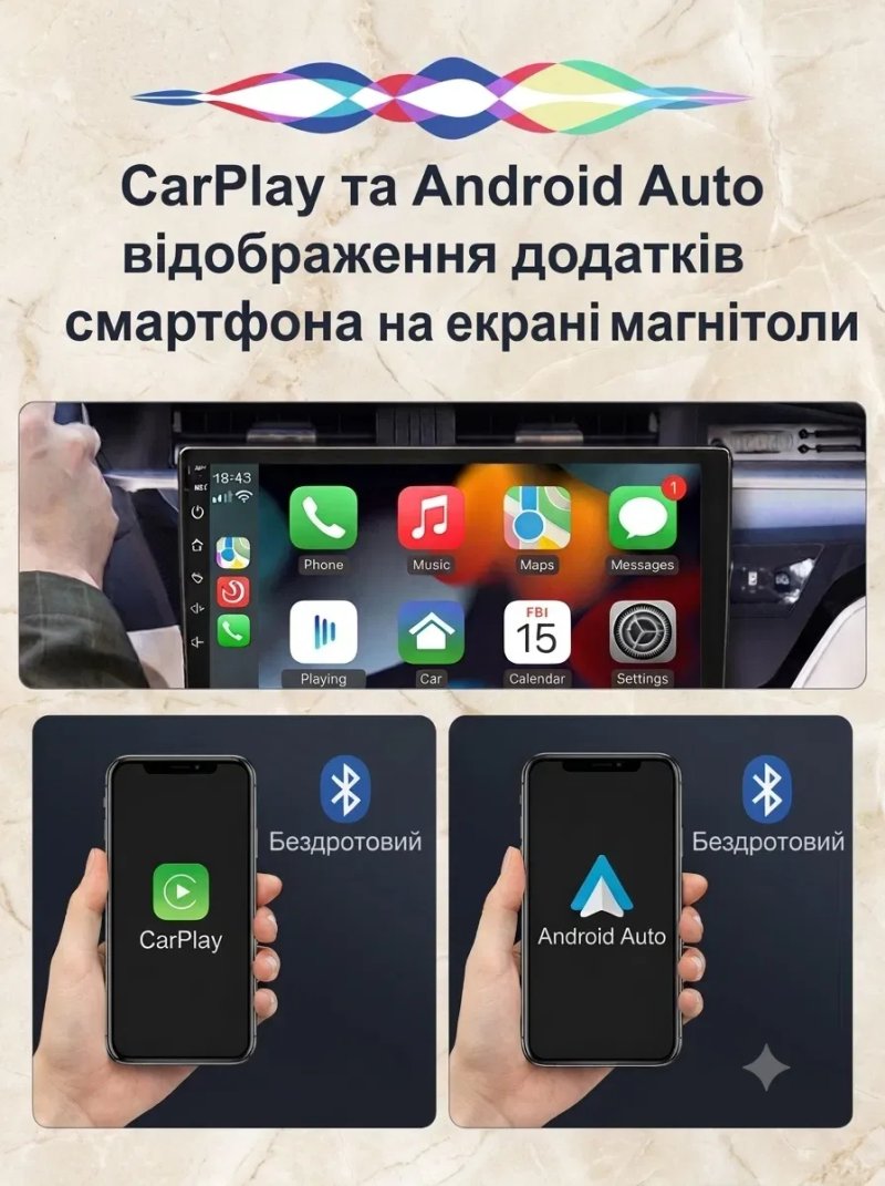 Магнітола Android 6гб+128гб Toyota Volkswagen Skoda Hyundai Kia Mitsubishi Ford Opel Nissan Renault Mazda Honda Suzuki Chevrolet Seat Jeep — фото 4