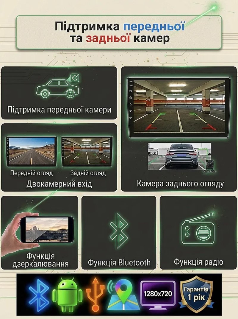 Магнітола Android 6гб+128гб Toyota Volkswagen Skoda Hyundai Kia Mitsubishi Ford Opel Nissan Renault Mazda Honda Suzuki Chevrolet Seat Jeep — фото 5