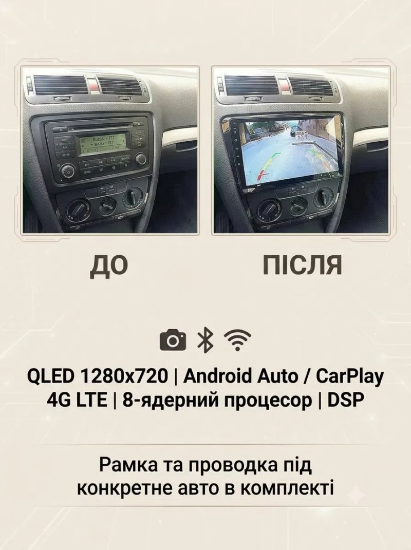Магнітола Android 6гб+128гб Toyota Volkswagen Skoda Hyundai Kia Mitsubishi Ford Opel Nissan Renault Mazda Honda Suzuki Chevrolet Seat Jeep — фото 6