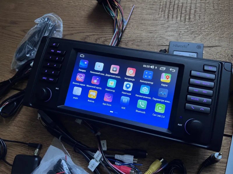 Магнітола Android 8 ядер Sim 4g Gps Car Play BMW X5 E53 E39 E38 — фото 3