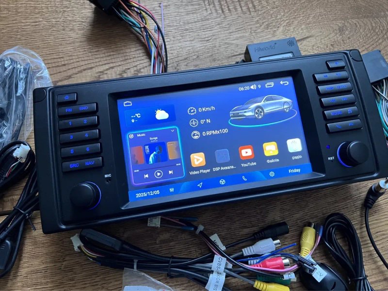 Магнітола Android 8 ядер Sim 4g Gps Car Play BMW X5 E53 E39 E38 — фото 7
