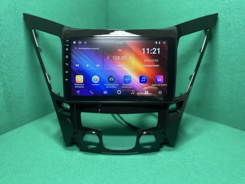 Магнитола андроид для Hyundai Sonata автомагнитола 9 дюймів CarPlay Android Auto