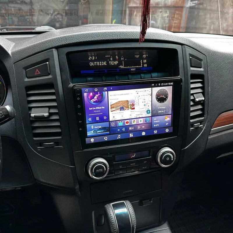 Магнітола андроид для Mitsubishi Pajero автомагнитола 9 дюймів, CarPlay та AndroidAuto — фото 2
