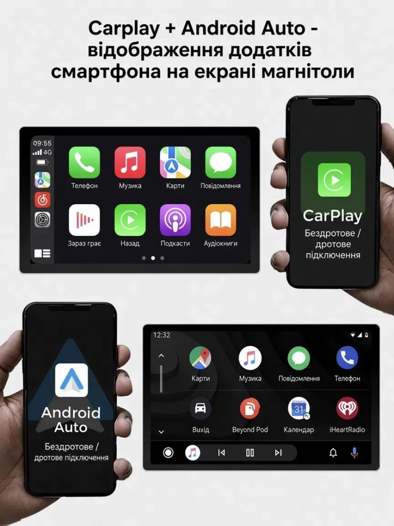 Магнітола Android Dudu4 4/64 гб з рамкою Toyota Volkswagen Skoda Hyundai Kia Mitsubishi Ford Opel Nissan Renault Mazda Suzuki Chevrolet Seat Jeep — фото 4