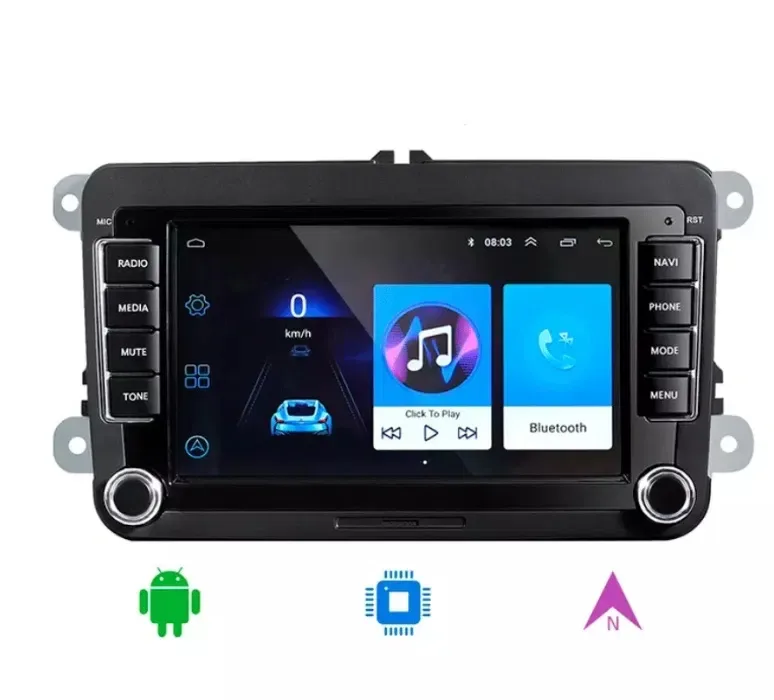 Магнітола Android Skoda Octavia  Superb Fabia Rapid Passat VW Golf — фото 5