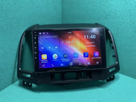 Магнитола андроїд для Hyundai Santa Fe 2,  9 дюйміа , CarPlay