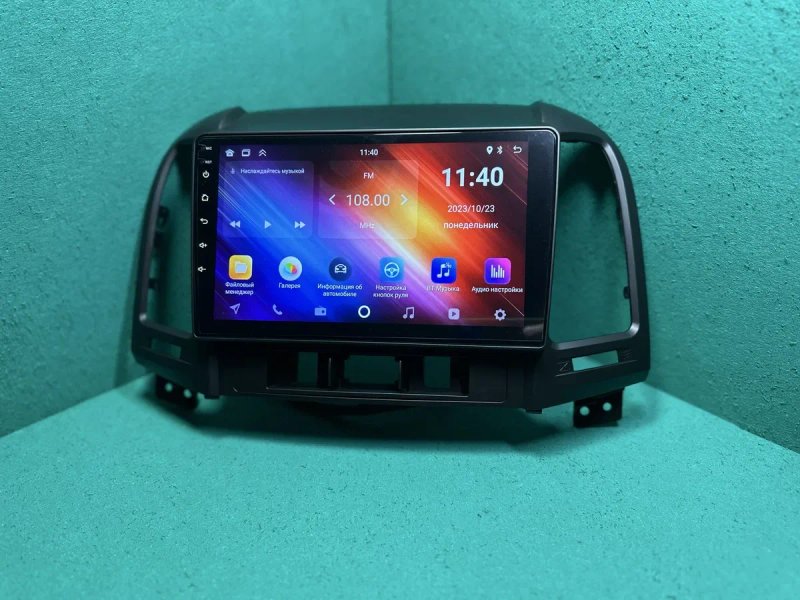 Магнитола андроїд для Hyundai Santa Fe 2,  9 дюйміа , CarPlay — фото 4