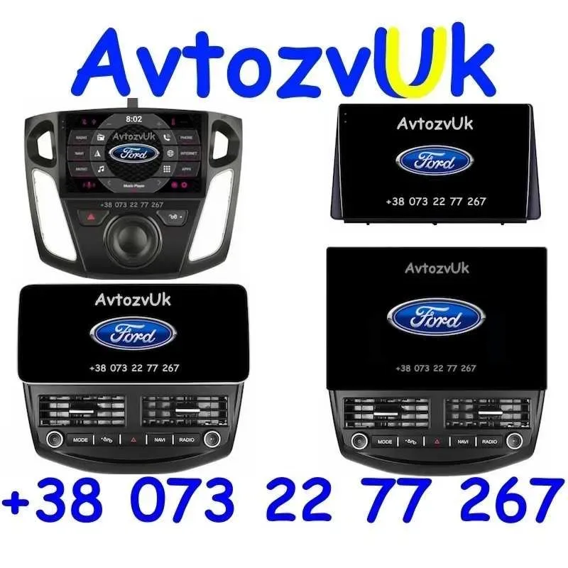 Магнітола FOCUS 3 2 Ford 3 Focus 4 1 Форд Фокус Tesla CarPlay Андроїд — фото 2