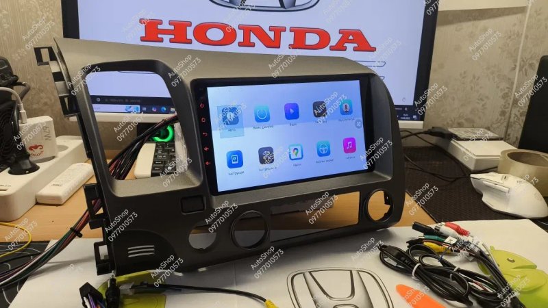 Магнитола Honda civic 4D/hybrid  Android  4/64g — фото 4