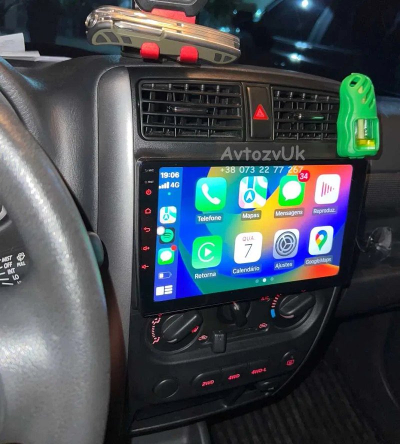 Магнитола JIMNY Suzuki CELERIO GPS DVD TV USB 2 дин CarPlay Android 15 — фото 5