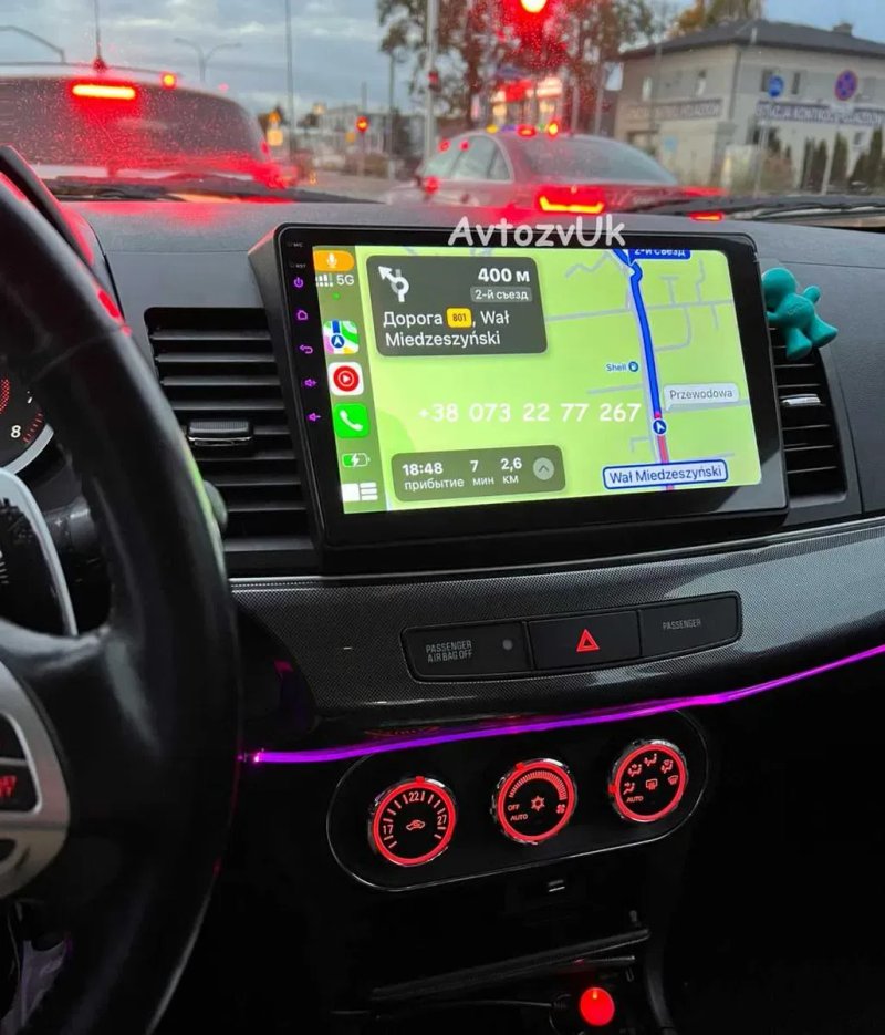 Магнітола LANCER 10 Mitsubishi Х 9 GPS Лансер 10 CarPlay Андроїд 16 — фото 2