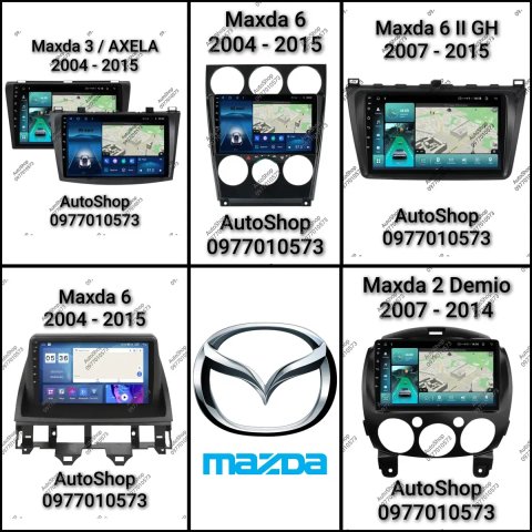 Магнітола Mazda 2, 3, 6, 2002 - 2015р  верхній або нижній екран Android