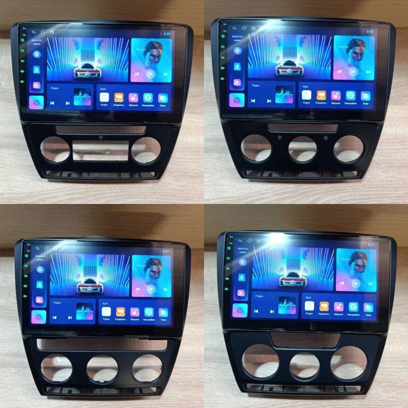 Магнітола Mekede 2/32 для Skoda Octavia A5 CarPlay USB GPS Октавіа — фото 3