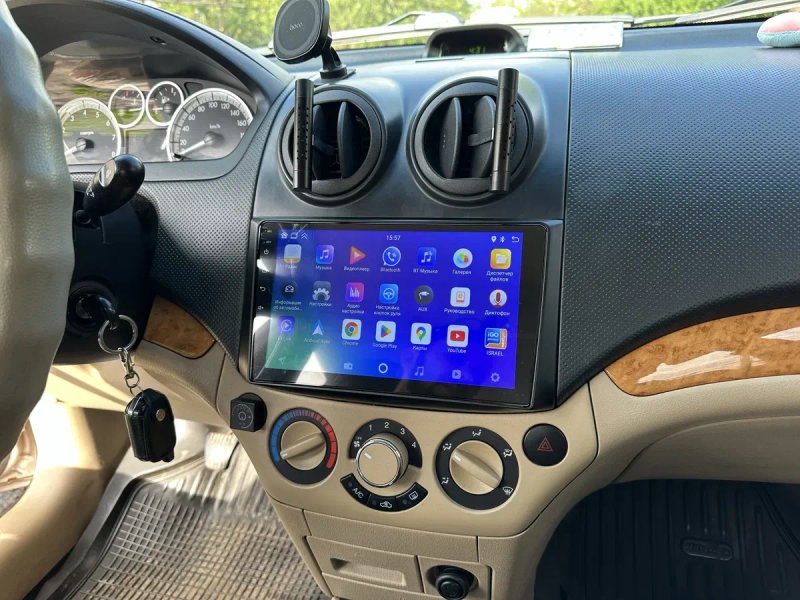 Магнітола на андроїді для Chevrolet Aveo T250,  ЗАЗ Віда, автомагнитола  9 дюймів  CarPlay — фото 2