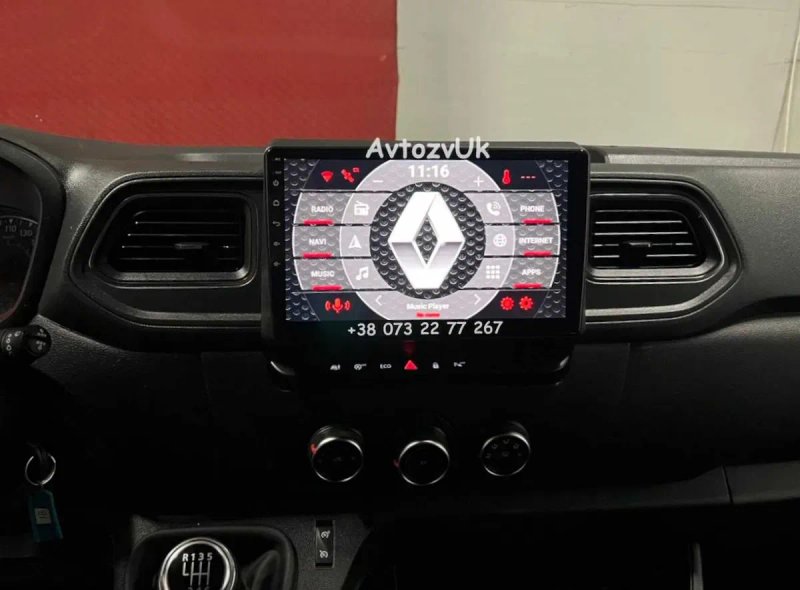Магнитола Renault MASTER Opel MOVANO Мастер Nissan NV400 2 дин Android 16 — фото 2