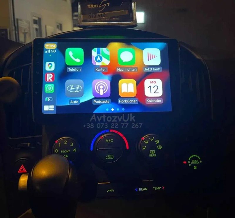 Магнитола VERACRUZ Hyundai IX55 H1 Starex Staria Tesla CarPlay Android — фото 7
