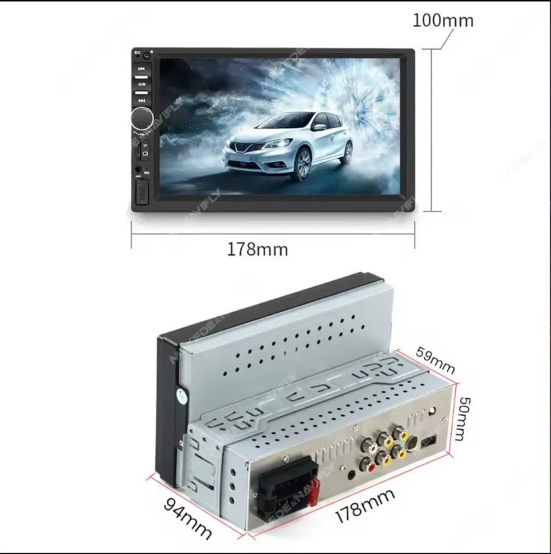 Магнітоли 1DIN та 2DIN 7018B – MP5, Bluetooth, камера заднього ходу! — фото 8