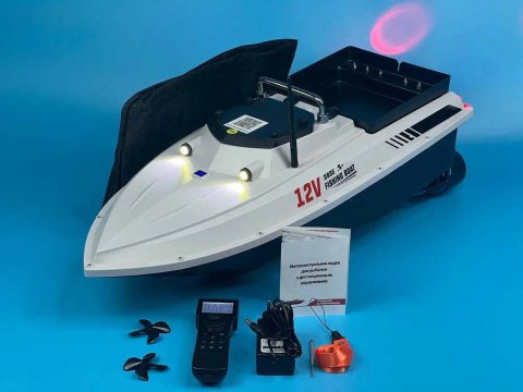 46800 mAh 12V Карповый Кораблик для рыбалки  D80 E с GPS 100 Прикормочный Короповий Рибацький кораблик для коропової риболовлі