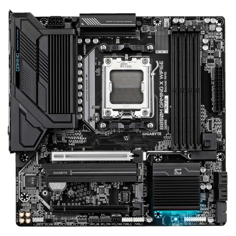 Материнська Плата Gigabyte B850M GAMING X WiFi 6E Socket AM5 DDR5 M.2 PCIE USB 3.2 — фото 2