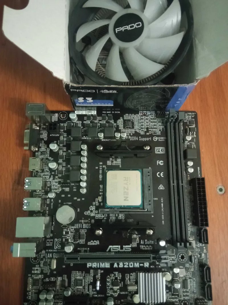 Материнская плата ASUS PRIME A320M-R + RYZEN 5 2400G — фото 2