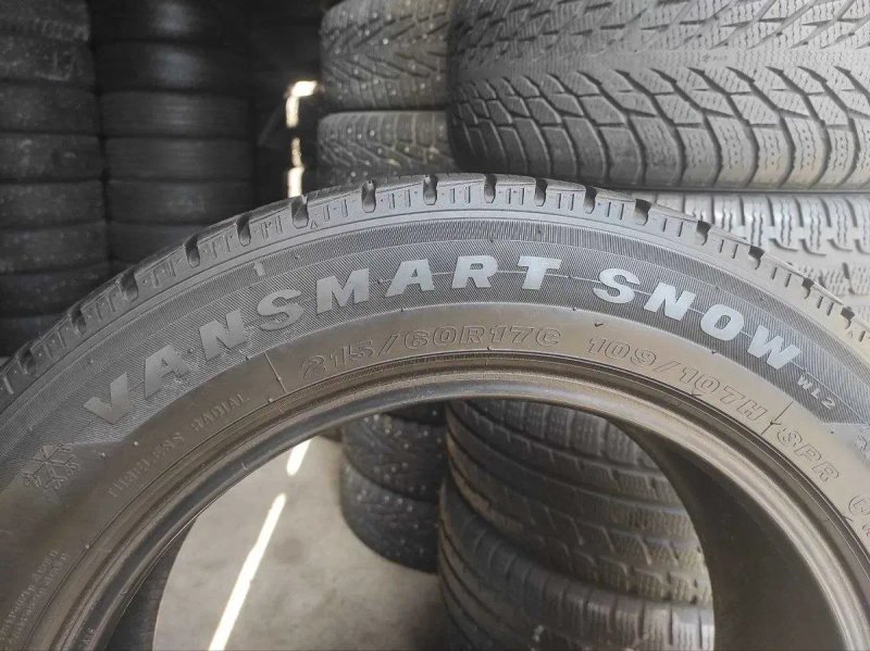 Maxxis Vansmart Snow WL2 215/60r17c made in Thailand 2шт, 18год, 6-6,4мм, ЗИМА. Привезены из Германии — фото 7