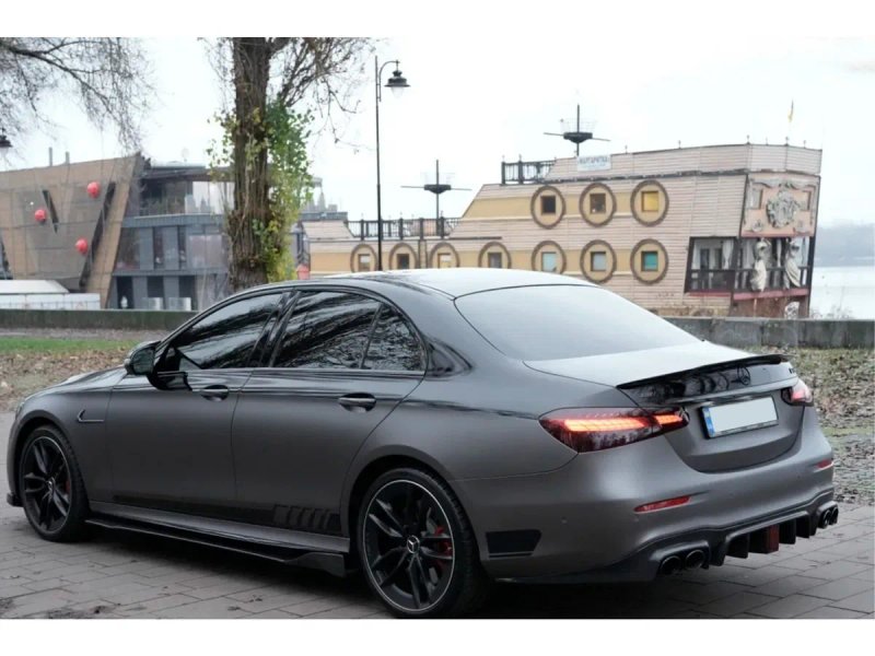 Mercedes E-сlass W213 Задній дифузор (для E63 AMG 2020-2023, Карбон) — фото 4