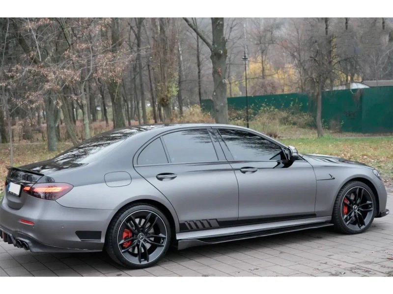 Mercedes E-сlass W213 Задній дифузор (для E63 AMG 2020-2023, Карбон) — фото 5