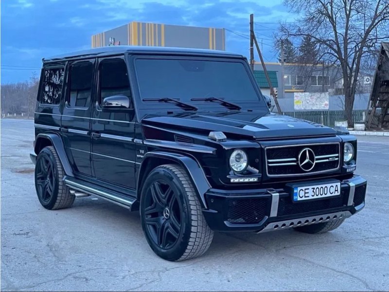 Mercedes G сlass W463 1990-2018 рр. Передній бампер AMG G63/G65 (в зборі) G65 (чорна сітка) — фото 2