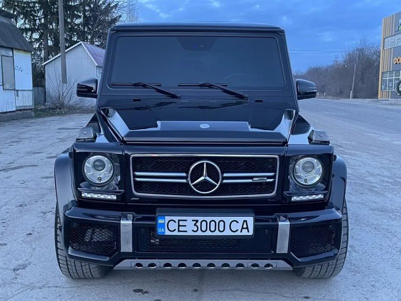 Mercedes G сlass W463 1990-2018 рр. Передній бампер AMG G63/G65 (в зборі) G65 (чорна сітка) — фото 3