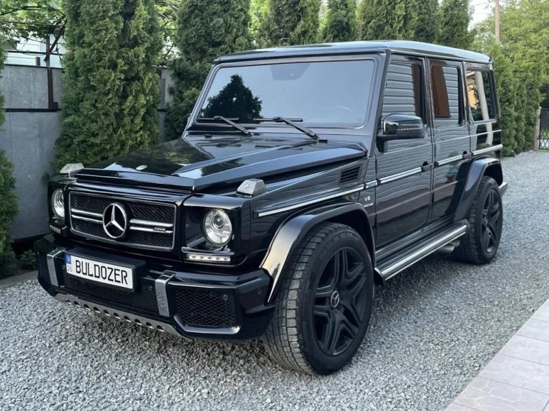 Mercedes G сlass W463 1990-2018 рр. Передній бампер AMG G63/G65 (в зборі) G65 (чорна сітка) — фото 4