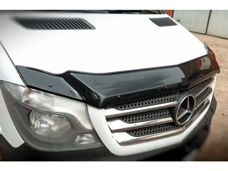 Mercedes Sprinter W906 2013-2017 Дефлектор капота (мухобойка) EuroCap — фото 2