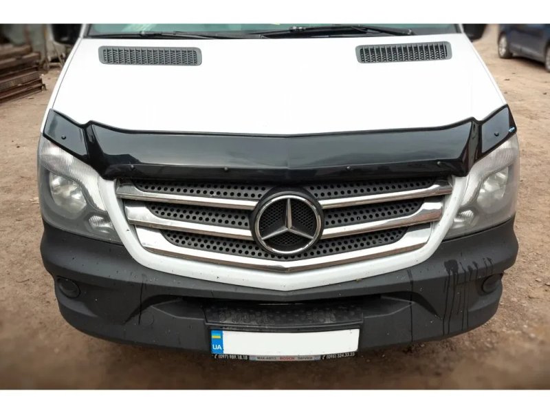 Mercedes Sprinter W906 2013-2017 Дефлектор капота (мухобойка) EuroCap — фото 3