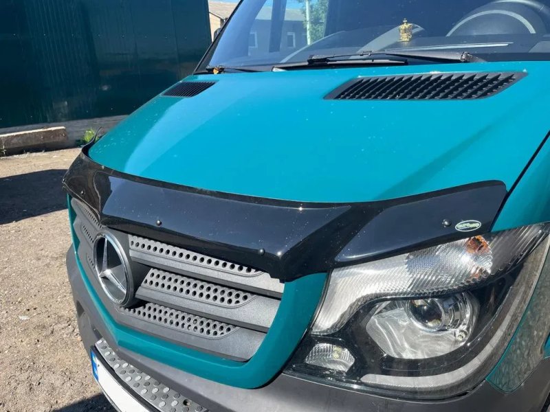 Mercedes Sprinter W906 2013-2017 Дефлектор капота (мухобойка) EuroCap — фото 6