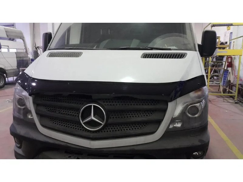 Mercedes Sprinter W906 2013-2017 Дефлектор капота (мухобойка) EuroCap — фото 7