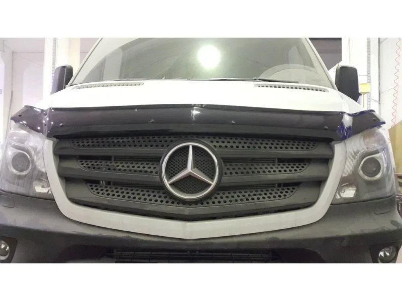 Mercedes Sprinter W906 2013-2017 Дефлектор капота (мухобойка) EuroCap — фото 8