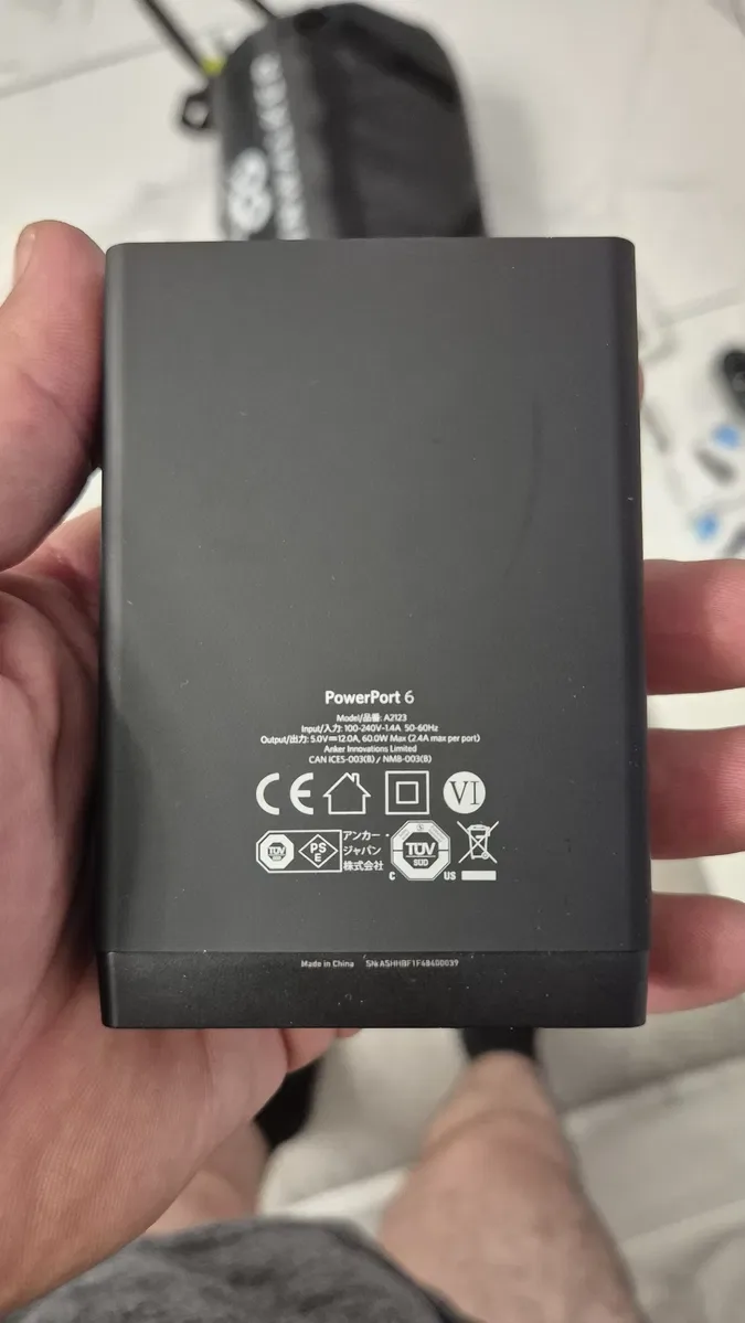 Мережевий зарядний пристрій Anker PowerPort 6 60W — фото 4