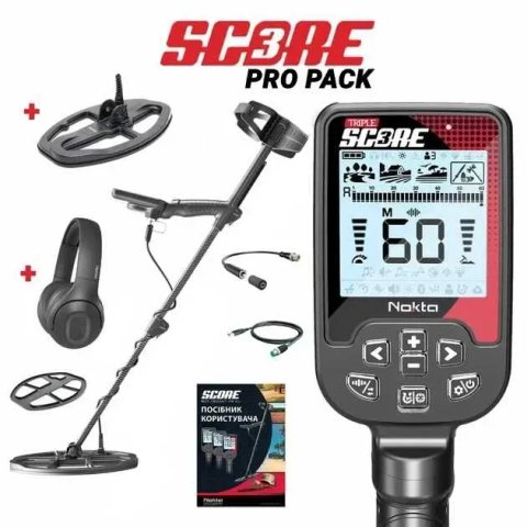 Металошукач Nokta Makro Triple Score 3 Pro Pack/ Офіційна Гарантія