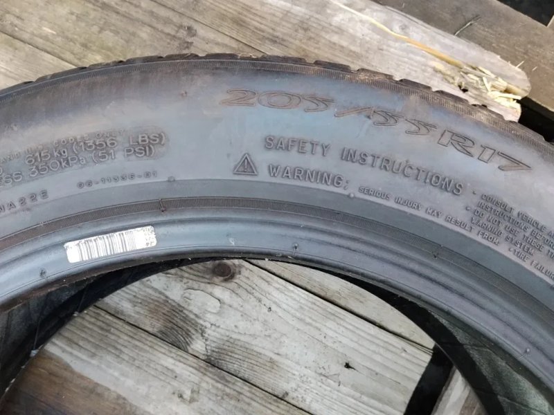 Michelin 205 55 r17 4шт 2шт Меган шини RSC літні б'у резина шевроле з Європи — фото 7