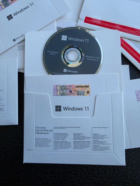 Microsoft Windows 11 Pro OEM DVD FQC-10557 українська — ключ ліцензія COA наліпка, ключ Віндовс 11 Про, Активация Виндовс 11 Про