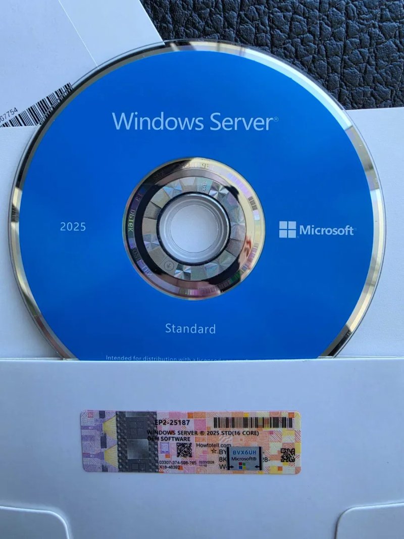 Microsoft Windows Server 2025 Standard 16 Core DVD EP2-25187 — Віндовс Сервер 2025 Стандарт, Виндовс Сервер 2025 ключ ліцензія сервер 2025 ключ — фото 2