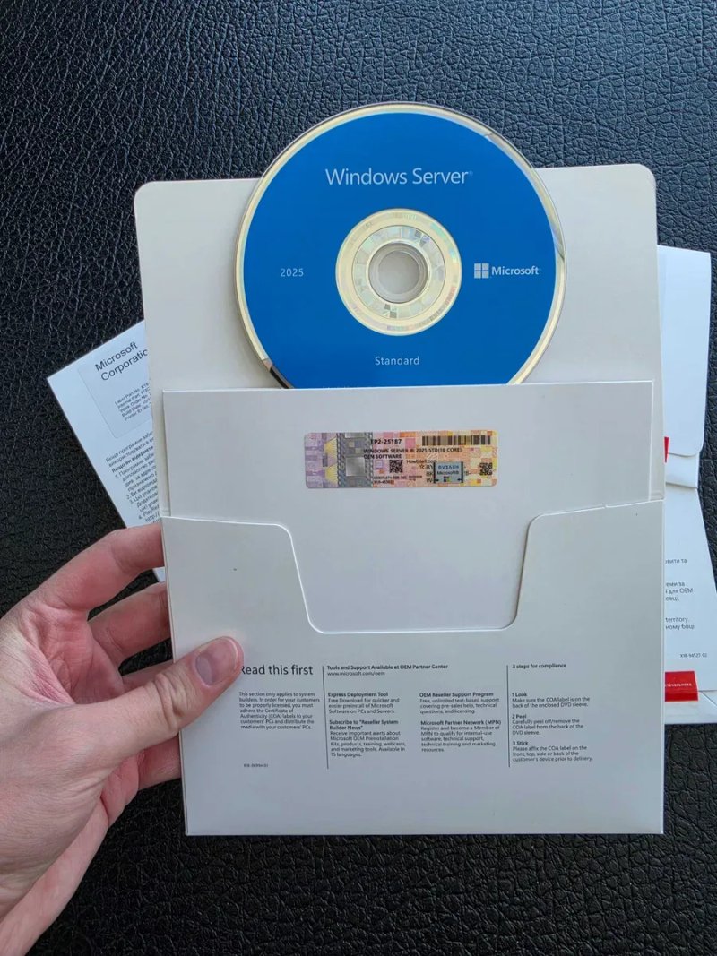 Microsoft Windows Server 2025 Standard 16 Core DVD EP2-25187 — Віндовс Сервер 2025 Стандарт, Виндовс Сервер 2025 ключ ліцензія сервер 2025 ключ — фото 6