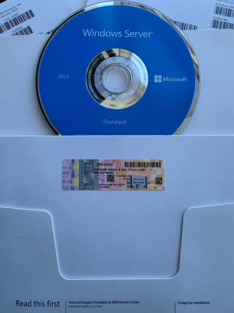 Microsoft Windows Server 2025 Standard 16 Core DVD EP2-25187 — Віндовс Сервер 2025 Стандарт, Виндовс Сервер 2025 ключ ліцензія сервер 2025 ключ — фото 7