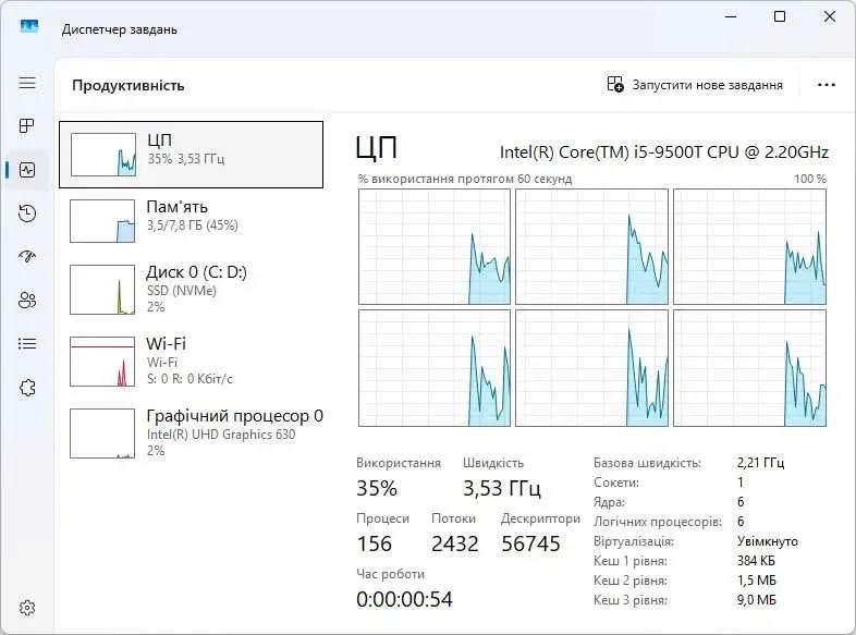 Міні ПК Неттоп Dell OptiPlex 3070 i5-9500T(6/6)/8Гб DDR4/NVMe 512Гб/HDMI+DP/Wi-Fi+BT — фото 6