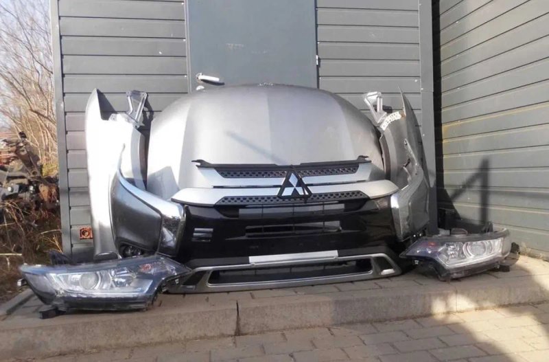 Mitsubishi outlander ASX Lancer митсубиси аутлендер асх лансер Комплект капот бампер Фара Крило зеркало дверь стекло двигатель акпп коробка полуось бу — фото 2