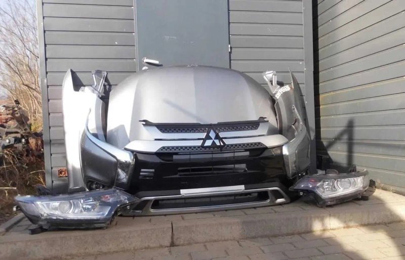 Mitsubishi outlander ASX Lancer митсубиси аутлендер асх лансер Комплект капот бампер Фара Крило зеркало дверь стекло двигатель акпп коробка полуось бу — фото 8
