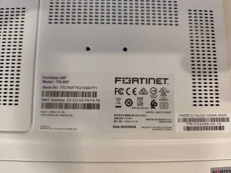 Міжмережевий екран Fortinet FortiGate 60F — фото 6
