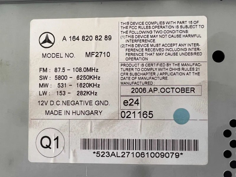 Монитор Mercedes ML W164 Команд Comand GL X164 Магнитола ГЛ МЛ Екран — фото 6