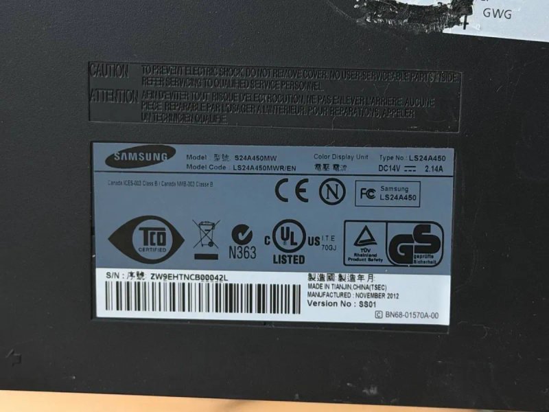 Монітор Samsung S24A450MW / 24″ / 1920×1200 / 16:10 — фото 3